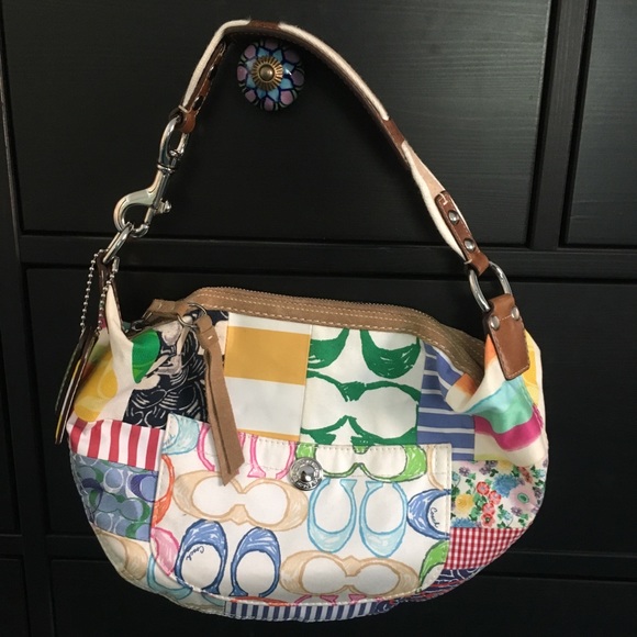 Coach Rainbow Patchwork Hobo bag - Picture 5 of 8
